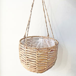 Pot de fleurs mural tissé à la main, panier porte-plantes en jacinthe d'eau, prix compétitif - Product Image 2