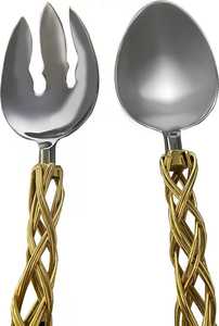 2024 arrivée chaude hôtel Restaurant ensemble de spatule en acier inoxydable soupe et salade cuillère de service fourchette assiette Buffet Scoop salade outils - Product Image 6