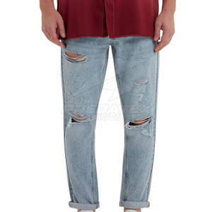 กางเกงยีนส์ผู้ชายทรงตรง สวมใส่สบาย ระบายอากาศได้ดี สีสันตามสั่ง คุณภาพสูง สไตล์ลำลอง สำหรับฤดูหนาว - Product Image 4