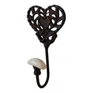 Crochets muraux modernes en fer Rangement de vêtements à un niveau peu encombrant Article décoratif Finition bronze Montage mural - Product Image 4