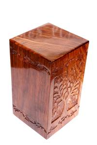 Tree of Life Wooden <b>Urn</b> Box for <b>Pets</b> and Human <b>Ashes</b> Full Size Memorial Carved Keepsake Cremation <b>Urns</b> for <b>Pet</b> - Product Image 5
