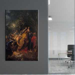 La traición de Jesucristo, arte clásico impreso en lienzo, obra de arte famosa, enrollado en lienzo para galería - Product Image 1