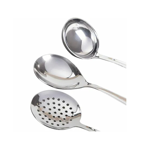 Outil de cuisine de mariage résistant à la chaleur cuillère de service en acier serveur en acier miroir réutilisable prix d'usine en gros - Product Image 2