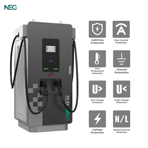 Estación EV con pantalla táctil de 7 pulgadas, protección completa, de aplicación NEG Control, pistola dual, carga rápida, estación de carga montada en el suelo, nuevo - Product Image 5