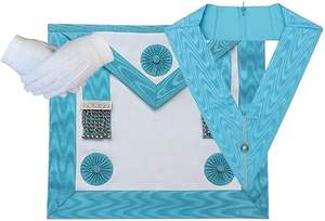 Collar masónico con flecos dorados y bordado para oficiales y miembros de la Logia Masónica - Product Image 2