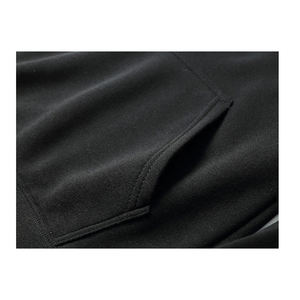 Sweat-shirt à capuche en coton mélangé pour homme, couleur unie, décontracté, style hip-hop, streetwear, pull pour adultes, style d'hiver - Product Image 3