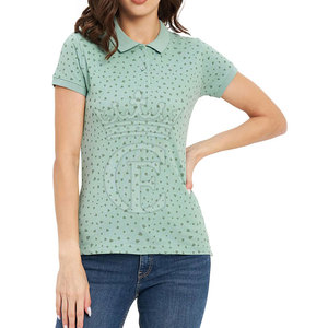 Polo de mujer de etiqueta privada Polo cómodo de mujer Polo de gran tamaño de alta calidad Polo de mujer - Product Image 1