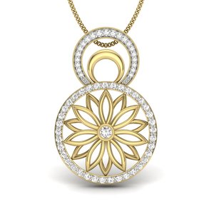 จี้เพชร ishi สีทอง18K 0.38กะรัตสำหรับสุภาพสตรีและสตรี - Product Image 1