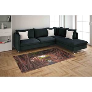 Alfombra estampada con diseño de túnel de ciprés de California, con pelo suave - Product Image 4
