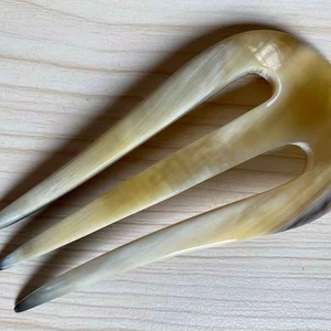 Polished <b>Finish</b> Buffalo Horn <b>Hair</b> Pins for Women's Ox Horn <b>Hair</b> Styling <b>Stick</b> Natural Accessory - Product Image 1