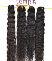 Extensions de cheveux naturels indiens Remy 100 % humains vierges, tissage double machine, style ondulé, 10-32 pouces, toutes couleurs, à prix abordable