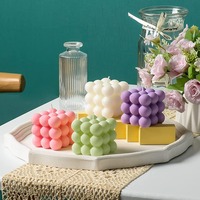 Bougies parfumées de cube de bulle de TOOWIN pour la maison, parfumées, bougie d'aromathérapie de cire de soja, grandes bougies décoratives mignonnes de forme cadeaux
