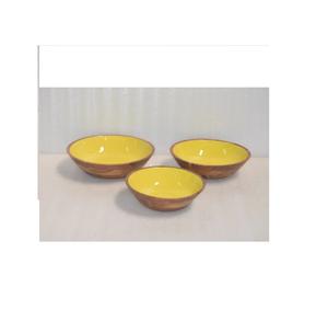 Tazón de madera para servir ensaladas hecho a mano de madera dura con juego de servidores Tazones de ensalada grandes Tazón para servir con cucharas para servir - Product Image 3