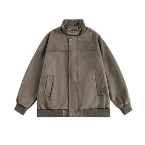 OEM nouvelle mode veste en cuir décontractée vintage pour hommes coupe ample tendance automne hiver saison nouveau style veste pour unisexe - Product Image 5