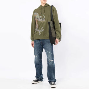 เสื้อสวมหัวแบบมีฮู้ดสำหรับทุกเพศปักตามสั่ง - Product Image 5