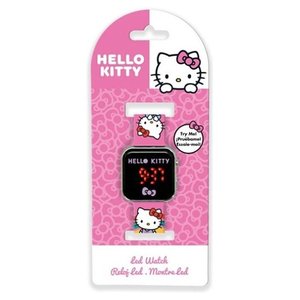 HELLO KITTY HK 50201 Sport Watch for Kids Water-Resistant Analog Digital Display Plastic Steel Band Customizable <b>Battery</b> <b>Square</b> - Product Image 2