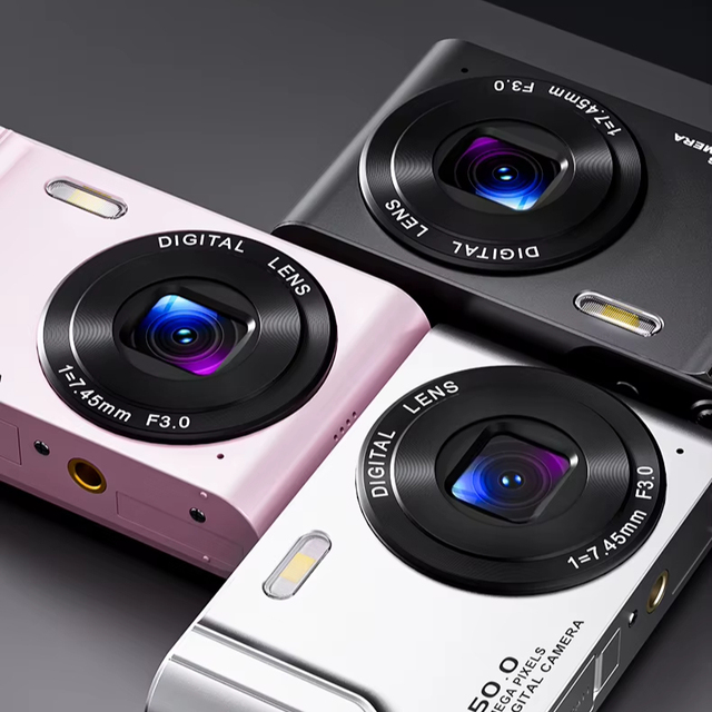 Compact Retro Digital Camera 4K 50MP with CCD Sensor, Scene Modes, Face Detection, Smile Capture, OEM ODM