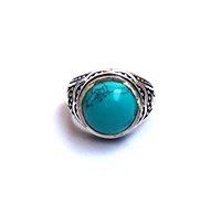 Bague vintage en pierre de lune, argent et laiton finition or, pierres précieuses, bijoux pour hommes, populaire