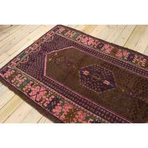 Tapis turc vintage, tapis de 4,4 x 7,6 pieds, tapis marron à pois - Product Image 4
