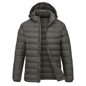 Chaqueta Acolchada de Alta Calidad OEM para Hombre, con Capucha, Cálida para Invierno, Talla Grande, Cierre Completo, Chaqueta de Plumón para Hombre, Personalizable con Logotipo - Product Image 1