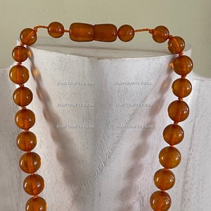 Gargantilla de cuentas hecha a mano bohemia de primera categoría, cadena de hilo de cuentas redondas de piedras preciosas multicolores, para boda o regalo - Product Image 5