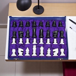 2pcs Polished Stone <b>Chess</b> <b>Set</b> Elegant Stone Crafts for Strategists - Product Image 5