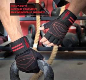 Venta al por mayor de guantes de entrenamiento de levantamiento de pesas de la mejor calidad personalizados para el gimnasio deportes guantes de protección superior - Product Image 3