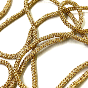 Metallic Glitter Cord <b>Waterproof</b> Eco-Friendly 3 Strand Twisted 18 Meters Shoe Lace for Bags & Garment-Wholesale - Product Image 1