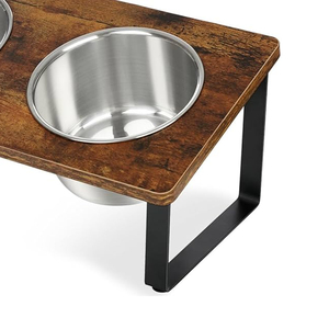 Assiettes de dîner en bois massif naturel de qualité supérieure Design de style campagnard pour bols et mangeoires pour animaux de compagnie-Export Seller - Product Image 2