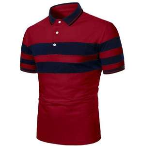 Polo de Alta Calidad para Hombre, Ligero, Transpirable, Corte Holgado, Talla Grande, Logotipo Sólido, Informal, Venta Caliente, Diseño Personalizado, Servicio OEM - Product Image 3