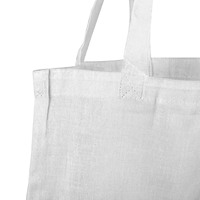Lot de 5 sacs fourre-tout en toile unie blanche, pour papeterie, boîte à lunch, bouteille d'eau, dossiers de projets, usage quotidien sur le campus, sacs polyvalents
