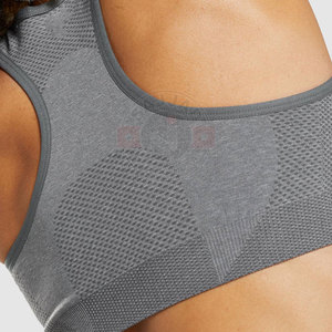 Custom Logo Solid Sports Bra Plus Size <b>Padded</b> Bra Workout Gym Sports Bra - Product Image 5