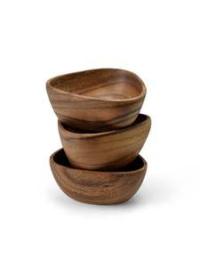 ชามไม้ไผ่ทนทานเป็นมิตรกับสิ่งแวดล้อมชามสลัดผลไม้สำหรับบ้านร้านอาหารงานแต่งงานงานปาร์ตี้เทคนิคขัดมัน - Product Image 3