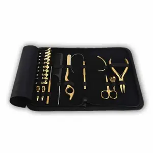 Hair Extension Tools kit titanium gold coated tools personal hair beads removal & closer extension tools kit