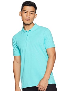 Polo décontracté homme grande taille (XL) à manches courtes, col zippé, couleur unie, imprimé, anti-plis, tricoté, idéal pour l'été - Product Image 1