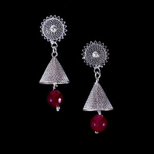 Boucles d'oreilles clous cascade en filigrane plaqué argent de haute qualité, les plus vendues, pour femmes, fournisseur indien direct, brillance étincelante, élégantes - Product Image 1