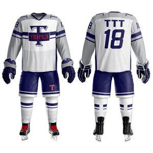 Uniforme de hockey sur glace unisexe best-seller Ensembles en vrac doux au toucher avec service OEM Vêtements de hockey sur glace qualité supérieure prix d'usine - Product Image 4