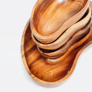 Best price <b>mango</b> fruit shape <b>wood</b> <b>bowls</b> top quality serveware decorative wooden <b>bowl</b> for sale - Product Image 5