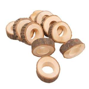 Servilleteros de madera artesanales con acabado de madera natural para una estética de comedor sostenible y elegante - Product Image 4