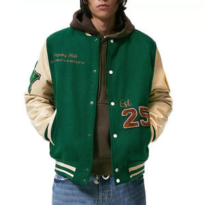 Chaquetas de invierno Letterman Chaquetas de bombardero para exteriores para hombres a precios al por mayor (2024) Streetwear Chaqueta de béisbol para hombres - Product Image 2