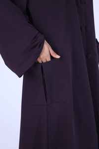 Robe Abaya de Luxe pour Femmes Musulmanes, Broderie Fantaisie, Fleur Noire, Abaya de Bal Modeste de Dubaï, Vente en Gros 2026 - Product Image 5