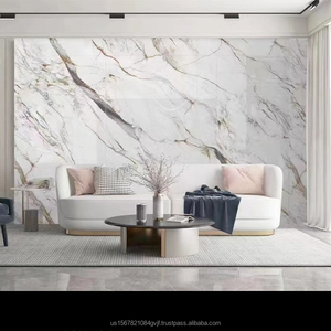 Panel de PVC con Diseño de Mármol Ecológico, Panel 3D con Protección UV para Revestimiento de Paredes Interiores de Apartamentos Modernos - Product Image 4