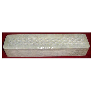 Dernière nouvelle boîte à crayons de conception de sculpture en stéatite naturelle de forme rectangulaire faite à la main produit de haute qualité pour la décoration de la maison - Product Image 1
