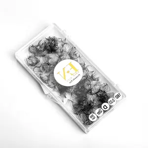 속눈썹 연장 트레이 프로메이드 팬 느슨한 컬러 속눈썹 접착제 3D 도매 사용자 정의 로고 상자 포장 아시아 제조 업체 자연