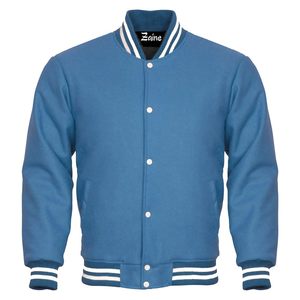 High Quality Autumn Winter Casual Versity <b>Jacket</b> <b>Men</b> Embroidered Logo Student Wear Long <b>Thin</b> Stand Collar - Product Image 1