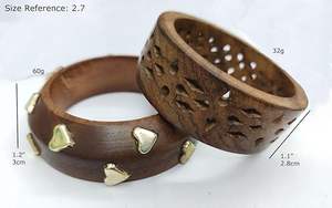 UnfoldSelf Handcrafted Woven Resin Bangles Set Waterproof Brown/Green Luxury Non-Toxic Fashion Statement Wedding Bracelet - Product Image 3