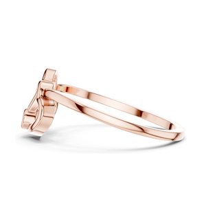 Elegante Anillo de Diamante de Laboratorio en Forma de Corazón para Mujer, Oro de 18K, 14K, 10K y Plata 925, Claridad VVS-VS, Opciones de Moissanita y Diamante - Product Image 6