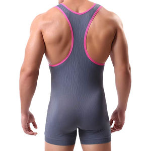 Singlets de Lucha Libre y Levantamiento de Pesas para Hombre, Diseño Personalizable al por Mayor, con Tirantes Ajustables, Material de Spandex/Poliéster, Fresco y Seco - Product Image 4