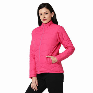 เสื้อแจ็คเก็ตขนเป็ดแฟชั่นสำหรับผู้หญิง,เสื้อกันลมสวมใส่สบายทำจากไนลอนป้องกันรังสียูวีผลิตในปากีสถาน - Product Image 3