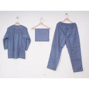 Robe de marché décontractée et tendance pour l'été, ensembles de pyjama en coton indien faits à la main, imprimés à la main avec des fleurs, respirants - Product Image 2